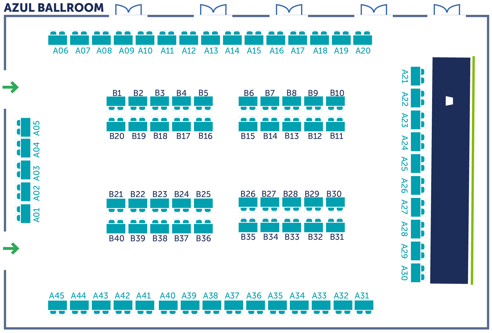 Table Tops Floor Plan